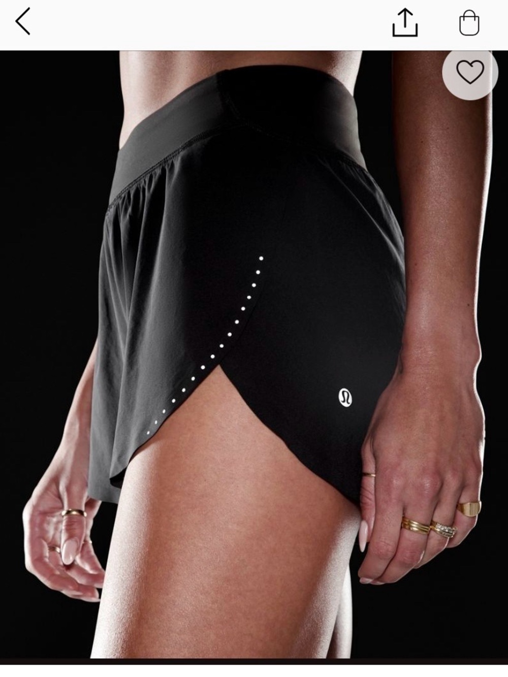 lululemon fast and free 3" shorts split hem